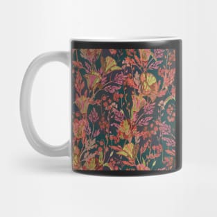 Poppy Garden (Dark Teal) Mug